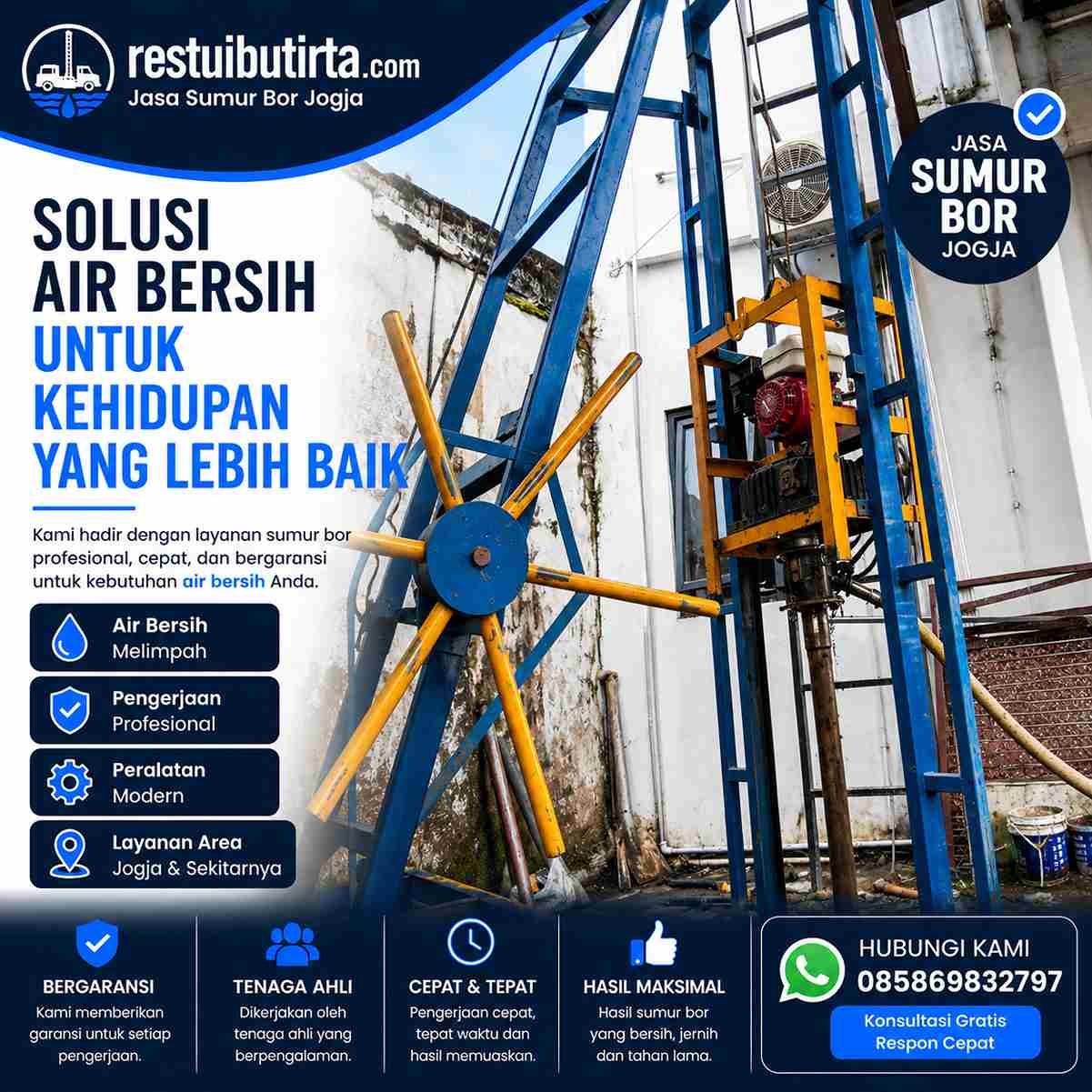 sumur bor mlati