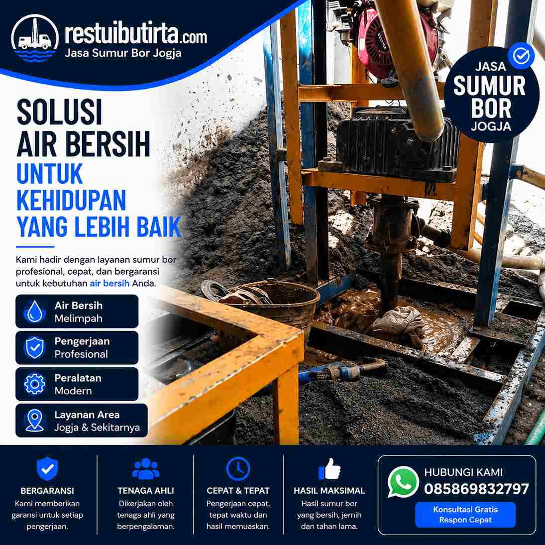 sumur bor kasihan