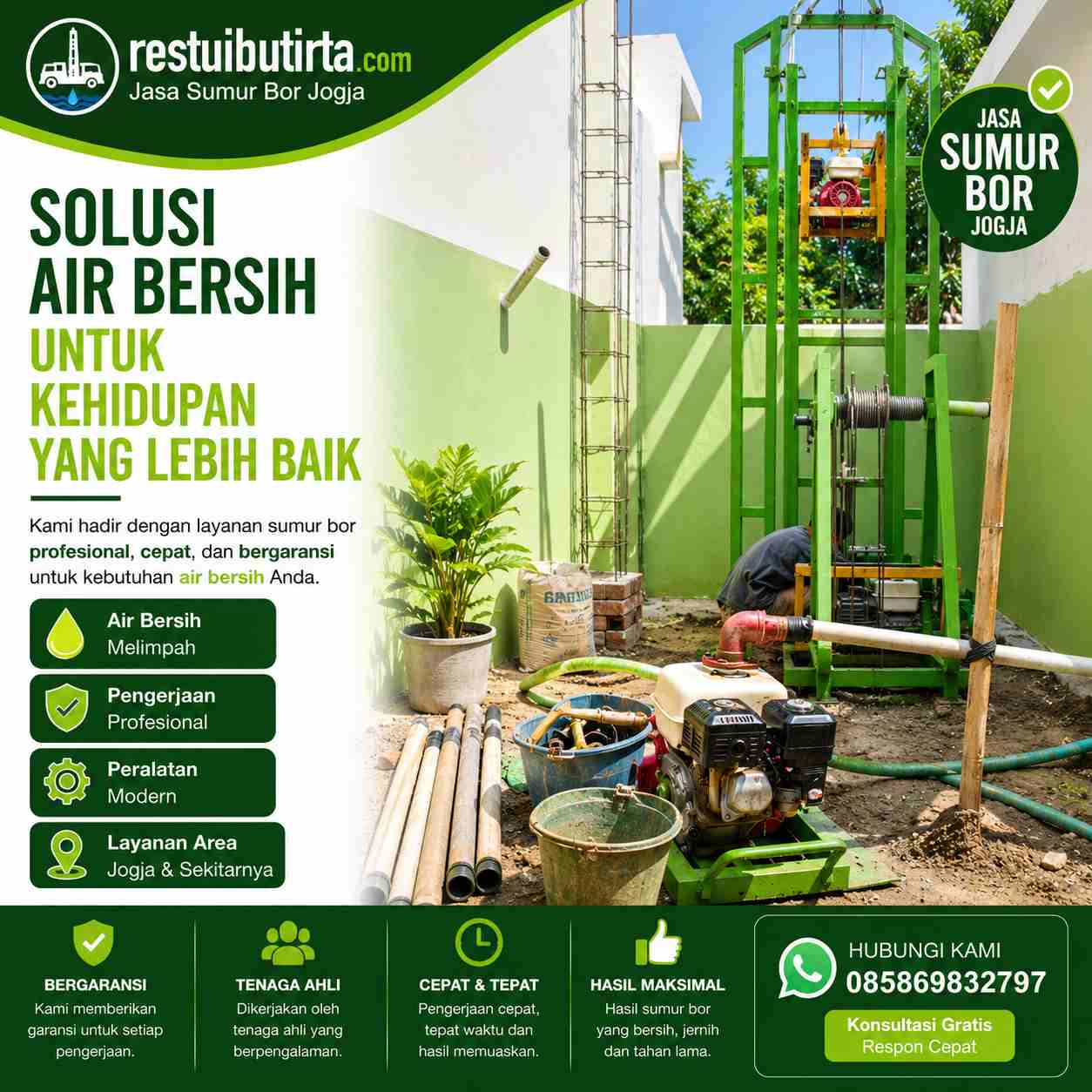 sumur bor pakem