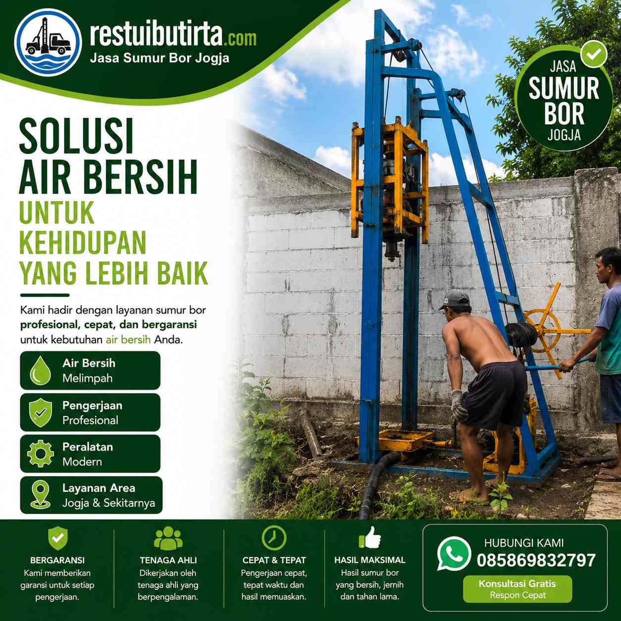 sumur bor depok