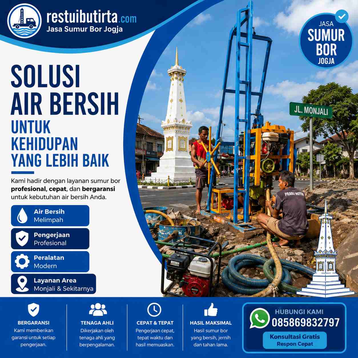 jasa sumur bor jetis