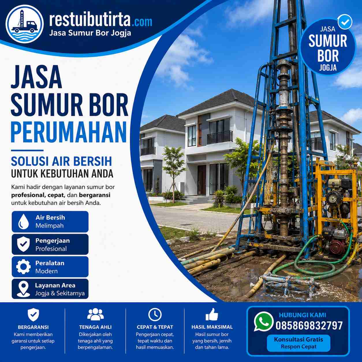 jasa sumur bor perumahan